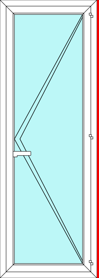 Outward Opening Right Hinged Door