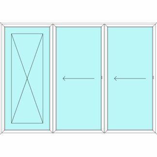 Left Stacking Sliding Door