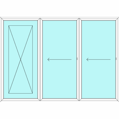 Left Stacking Sliding Door