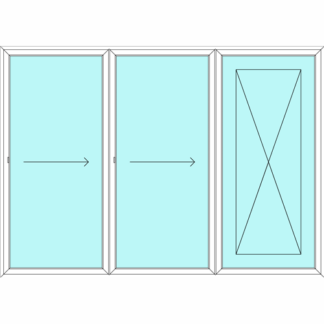 Right Stacking Sliding Door