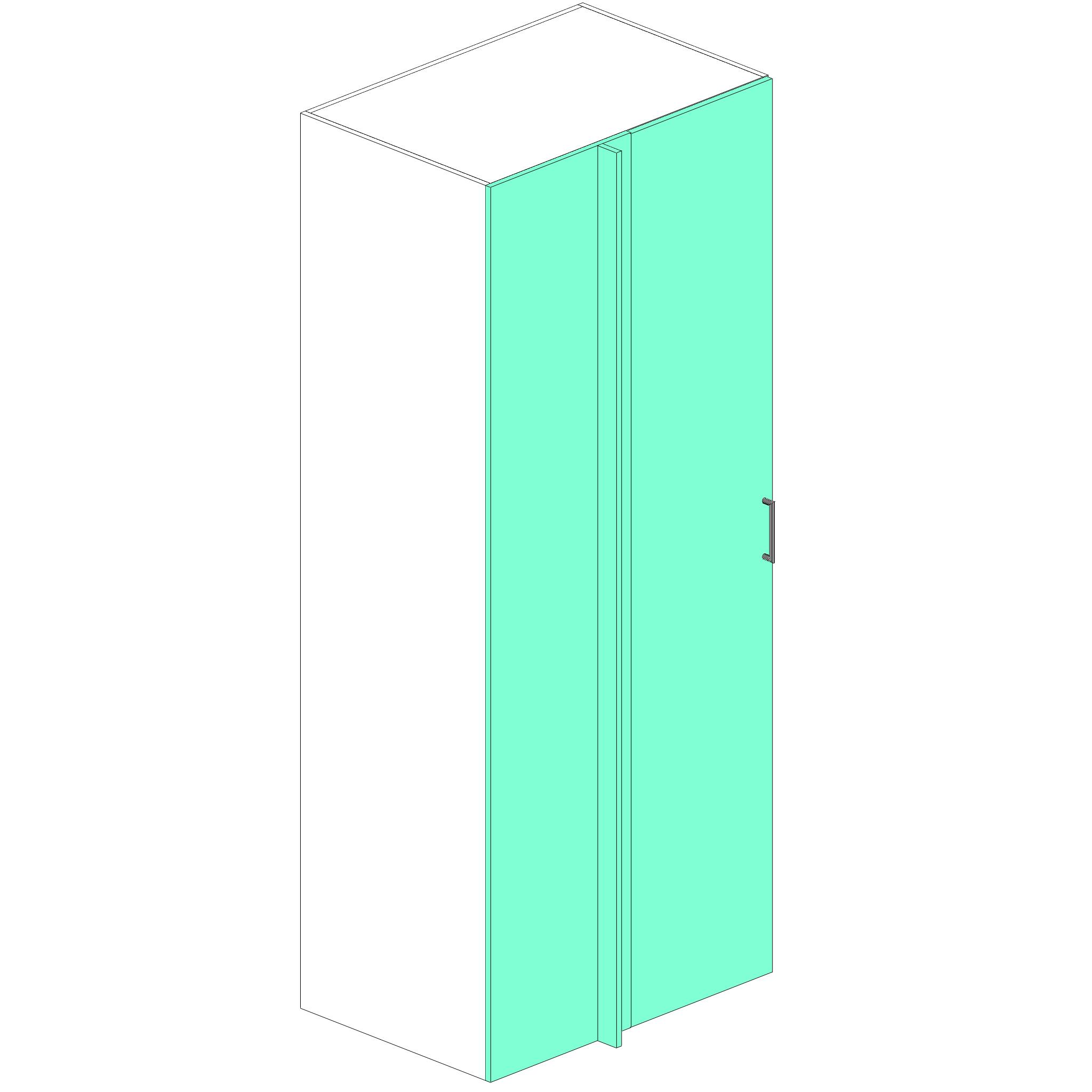 Tall Cabinet – 1 Door – ReachIn – Right Blind (Polytec Thermolaminate)