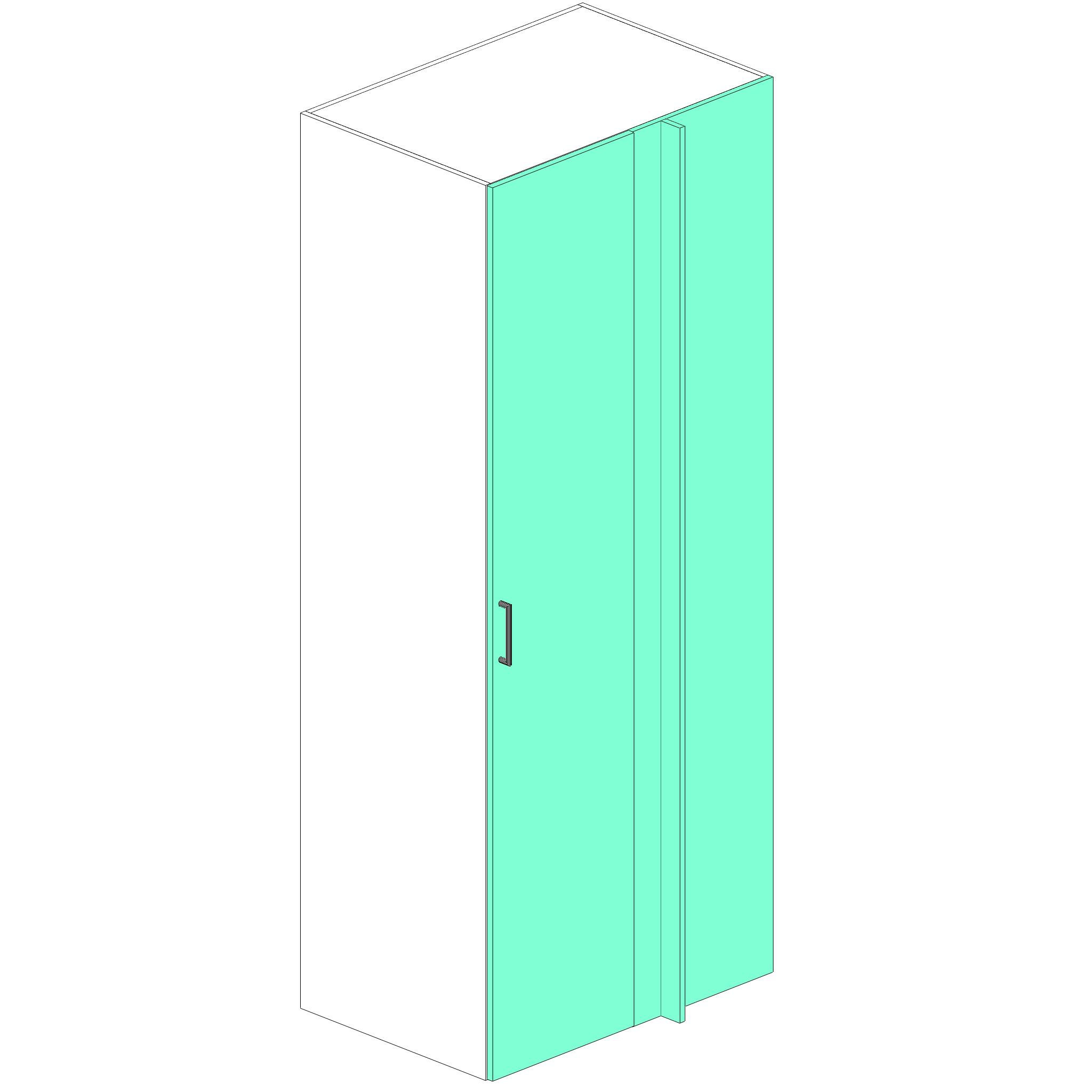Tall Cabinet – 1 Door – ReachIn – Left Blind (Polytec Thermolaminate)
