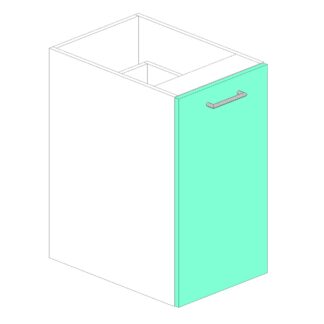 Base 400 One2Five Bin, 3x8l (Polytec Melamine)
