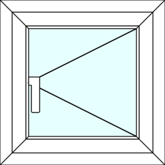 Right Side Hung Outward Opening Window