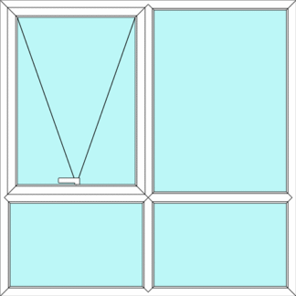 Single Left Awning with Fixed Lite and Two Low Lites