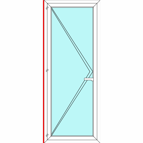Outward Opening Left Hinged Door