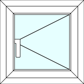 Right Side Hung Outward Opening Window